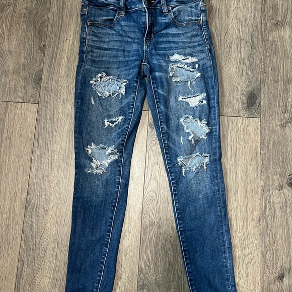 American eagle Blue ripped Jeans - Picture 1 of 5